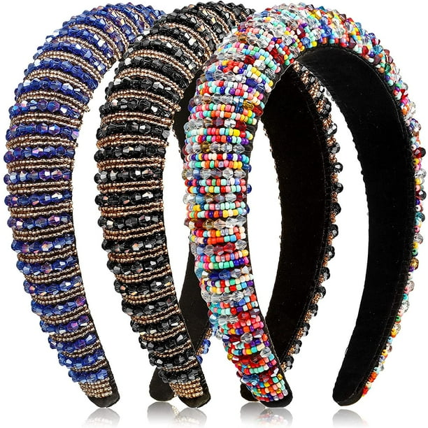 Sleek Mirror Tile Edged Royal Blue and Black Glitter Futuristic Headdress Sleek Mirror Tile Edged Royal Blue and Black Glitter Futuristic Headdress